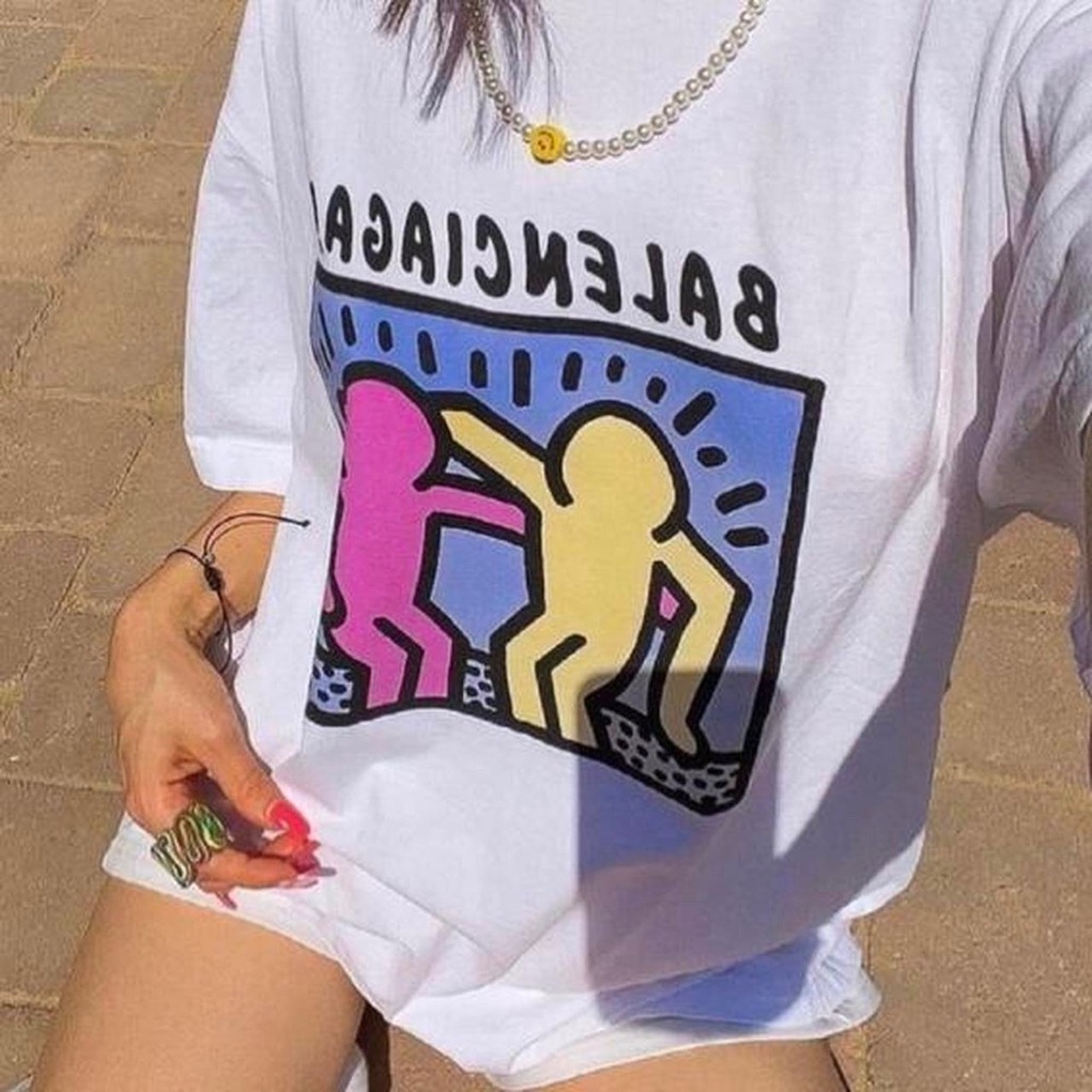 Color shifting balenciaga megayacht tee